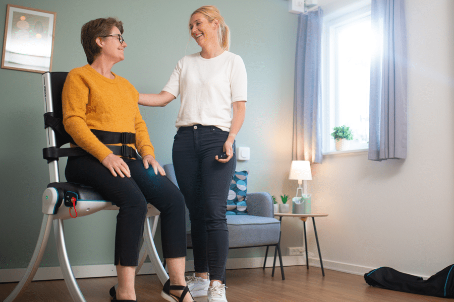 Raizer 2 patient fully raised wtih caregiver