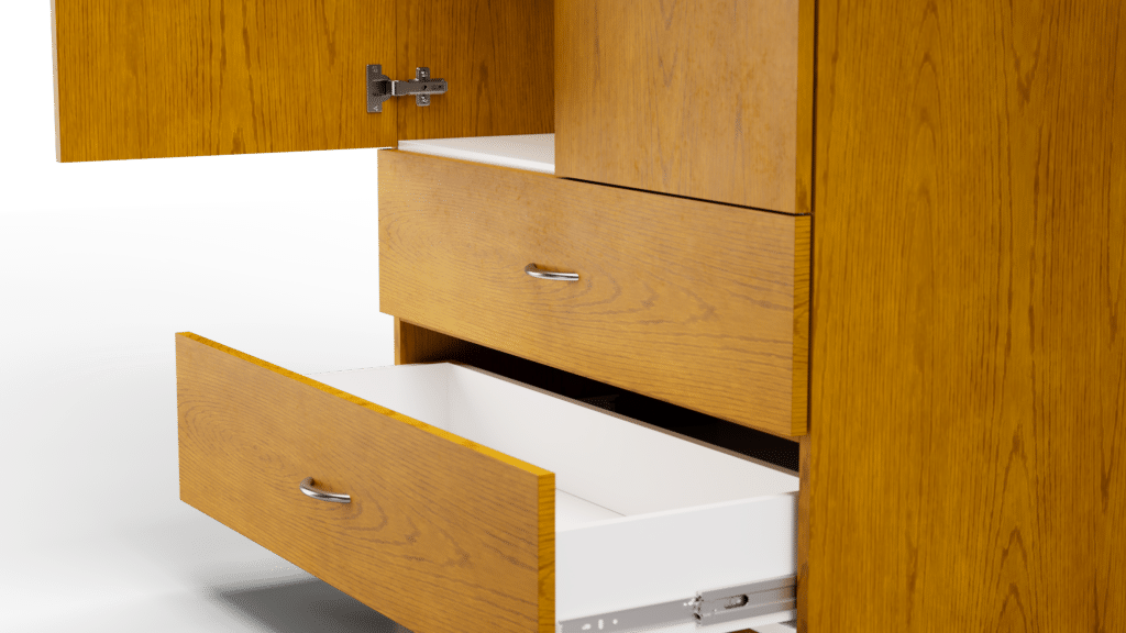 Classic Healthcare Case Goods Armoire Open Base