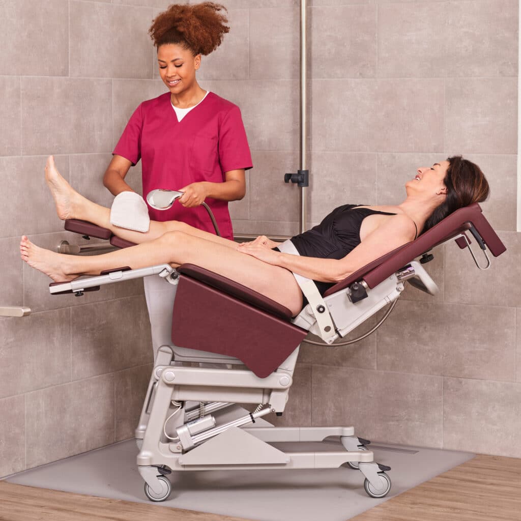 James multifunctional shower chair tilt